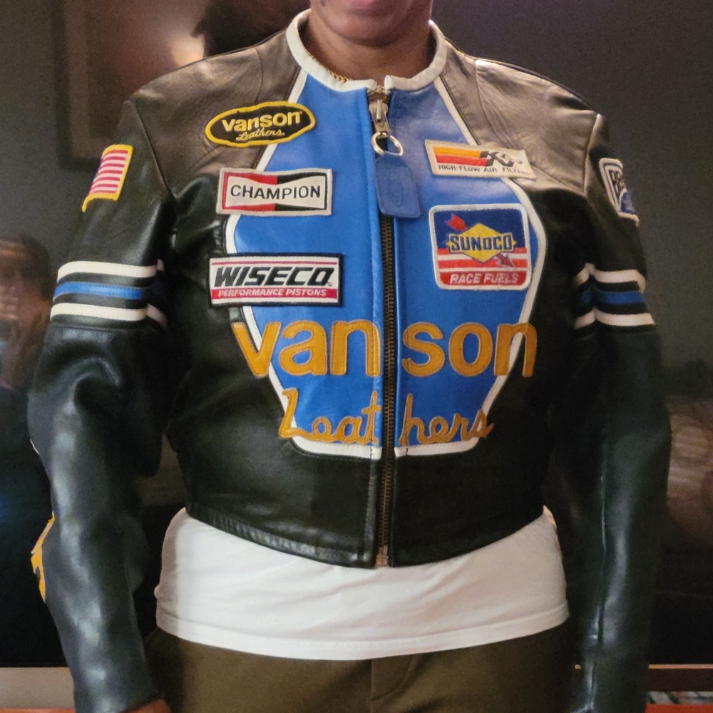 Vanson Leather Biker Jacket, Used but in very good condition.Size